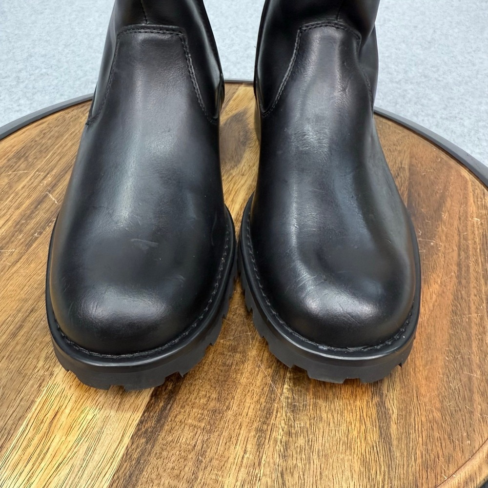 Harley Davidson Boots Women's 9 Bradner Zip Up 16" Motorcycle Biker Black - Picture 3 of 8